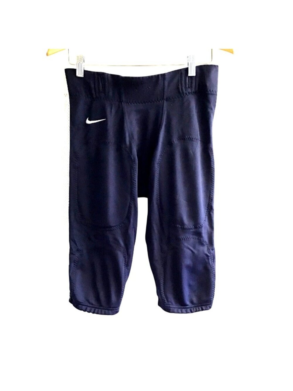 NIKE- MEN BLUE/WHITE PULL OVER LIGHT WEIGHT FOOTBALL PANTS SIZE LARGE